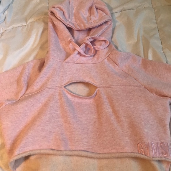 Gymshark raw edge hoodie pink - Picture 3 of 5